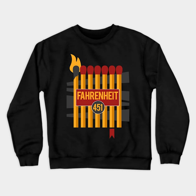 Don't Burn, Read Them Crewneck Sweatshirt by Plan8